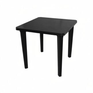 MESA CUADRADA NEGRA PLASTICO